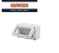 Gewiss Contenitore System GW27044 orizzontale – 4 posti – IP55 – Grigio