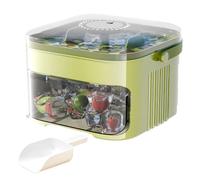 Contenitore Ghiaccio da Congelatore con Coperchio,Fabbricatore di Estraibile con Coperchio e Contenitore | Vassoio per Cubetti Riutilizzabile,per Appartamento Cucina Campeggio Feste e