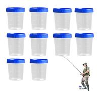 Contenitore graduato volumetrico, strumento per misurazioni accurate, 10 bicchieri graduati per la preparazione di esperimenti di laboratorio di esche