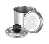 Contenitore grasso da cucina - Contenitore olio da cucina ad alta capacità barattolo grasso resistente al calore | Colino olio resistente per cucina domestica, campeggio, picnic, ristorante