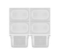 Contenitore H&H policarbonato trasparente freezer cm 33x16x20 altezza
