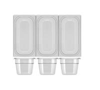 Contenitore H&H policarbonato trasparente freezer cm 33x18x15 altezza.