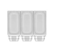 Contenitore H&H policarbonato trasparente freezer cm 33x18x6 altezza