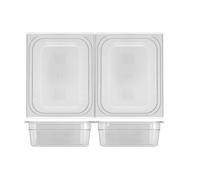 Contenitore H&H policarbonato trasparente freezer cm 33x27x10 altezza