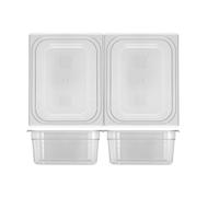 Contenitore H&H policarbonato trasparente freezer cm 33x27x15 altezza.
