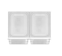 Contenitore H&H policarbonato trasparente freezer cm 33x27x6.5 altezza