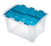 Contenitore HomeBox 46,5x32x28 cm blu Blu