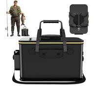 Contenitore impermeabile per esche da - Rugged Fishings - Secchio versatile per pesci con sicurezza, escursioni, fiumi, in mare, avventure sul lago, riso