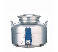 Fusto Sansone saldato lt 2 europa rubinetto bidone olio acciaio inox 18/10 Rotex