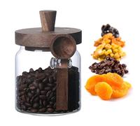 Contenitore in - bocca larga semplice ed elegante | Tanica da cucina ermetica, organizzatore pantry durevole, porta alimenti trasparente per zucchero del caffè