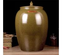 Contenitore in ceramica per la conservazione del riso, contenitore in ceramica per la conservazione di riso e cereali con coperchio, dispenser per riso cinese a tenuta stagna, barattoli per vino per u