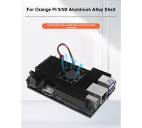 Contenitore in lega di alluminio per Orange Pi 5 5B con ventola e pastiglie diss