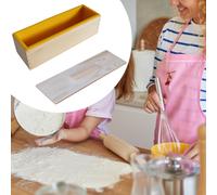 Contenitore in Legno con Coperchio per Sapone Flessibile E Stampo Rettangolare