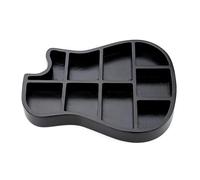 Contenitore in legno per plettro per chitarra, 9 scomparti, a forma di chitarra, per piccoli oggetti, facile da usare