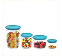 Contenitore in Plastica Barattolo per Alimenti VARI COLORI 160/250/500/1000 ml