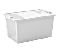 Contenitore in plastica Bi-Box con coperchio L 55x35x28 bianco Bianco