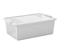 Contenitore in plastica Bi-Box con coperchio M 55x35x19 cm bianco Bianco