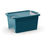Contenitore in plastica Bi-Box con coperchio S 19x36,5x26 cm avalon teal Petrolio