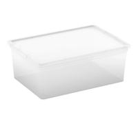 Contenitore in plastica C Box 26x37x14 cm S trasparente Transparent
