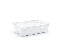 Contenitore in plastica OBI Santos Box 56x38x16 cm M trasparente
