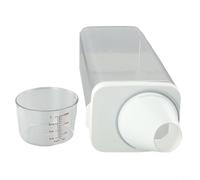 Contenitore in plastica per detersivo per bucato, con misurino e beccuccio, ermetico, a prova di umidità, con guarnizione in silicone, per la casa (700 ml)