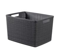 Contenitore in plastica riciclata Keter Curver Jute L 36x28x23 cm grigio Grigio