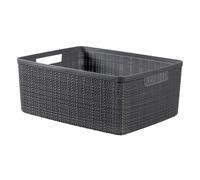 Contenitore in plastica riciclata Keter Curver Jute M 36x28x14,5 cm grigio Grigio