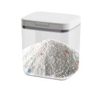 Contenitore in polvere per bucato, contenitore per detersivo, contenitore | Dispenser ermetico con coperchio a pressione per snack, riso, animali domestici, cibo secco, dispensa, cucina, bagno