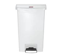 RUBBERMAID - Contenitore In Resina Slim Jim Step-on Bianco 50 L 1883557