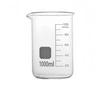 Contenitore in vetro da laboratorio Becher basso da 250/1000/2000 ml, bicchiere laboratorio in vetro borosilicato trasparente spesso con beccuccio, 1 pz(250)