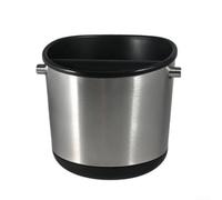 Contenitore inclinato per fondi di caffè, 13,8 cm, antispruzzo | Apertura obliqua, previene gli schizzi, facile rimozione del disco, corpo in acciaio inox, dimensioni compatte 13,8 cm
