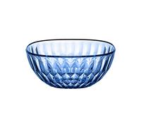 Contenitore insalatiera in Cristallo Acrilico Bio-based VANITY Dimensioni Ø30xh13 cm - 6280 cc in scatola serigrafata Colore Blu Denim blu