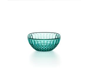 Contenitore insalatiera Piccola l. 21 Decoro Vanity Pio eTito Toso in acrilico Bio-based Dimensioni L Ø21xh9,3cm - 2130 Acquamarina celeste