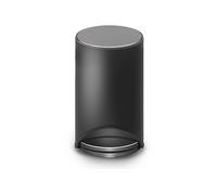 Joseph Joseph Arc Pattumiera a Pedale 10L, Chiusura Morbida, Anti Impronta, Secchio Interno Rimovibile, Nero Carbone