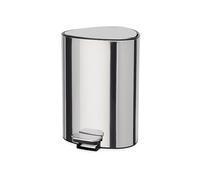 Joseph Joseph EasyStore Luxe Pattumiera a Pedale, 5 Litri, Coperchio con Chiusura Silenziosa, Secchio Rimovibile, Bagno, Camera da letto, Ufficio, Acciaio Inox