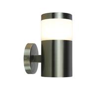 CONTENITORE LAMPADA SATINATA DA PARETE IP44 CON ATTACCO E27 LAMPADINA LED V-TAC