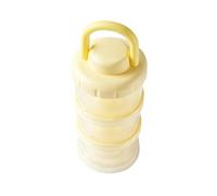 Contenitore Latte In Polvere Bottiglia Impilabile e Portatile a Tenuta | Contenitore Per Latte Artificiale Con Tre Scomparti Per Casa Cucina Camera Da Viaggio Mamma Famiglia Cibo