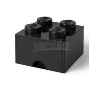 CONTENITORE LEGO BRICK 4 CASSETTO NERO LEGO - GADGET