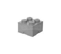 CONTENITORE LEGO BRICK 4 GRIGIO - GADGET