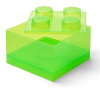 Contenitore LEGO Brick 4 Verde Chiaro Trasparente