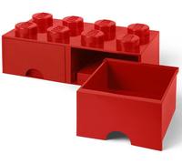 Contenitore LEGO Cassetto Brick 8 Rosso