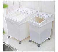 Contenitore mobile per ingredienti - Contenitore mobile per ingredienti con capacità di 400 tazze, con paletta, soluzione di archiviazione commerciale impilabile per una facile organizzazione degli