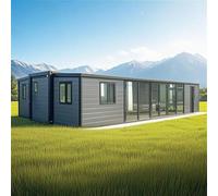Contenitore modulare prefabbricato espandibile Piccola casa con struttura in acciaio Camera da letto Living Space Cucina Bagno per Residenziale Vacanza Ufficio Progetti Configurazione personalizzabile