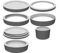 Contenitore Moneta Novità Storage 100mm Diametro Organizer Stampato 3D