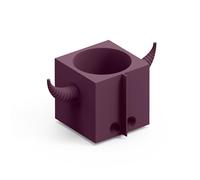 Contenitore Multifunzione FERA OROT DEP, il Toro di Design Dimensioni 40x22x h21 cm vaso, a portaoggetti o a elemento decorativo colore Ametista ametista