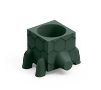 Contenitore Multifunzione FERA RUGA DEEP LA TARTARUGA di Design Dimensioni 32x31x h 21,3 cm vaso, a portaoggetti o a elemento decorativo colore Smeraldo smeraldo