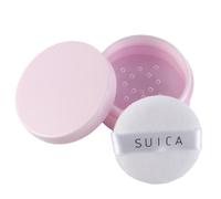 Contenitore multifunzione per cipria per trucco con piumino, contenitore per cosmetici, prevenzione della polvere, riutilizzabile, colore: viola