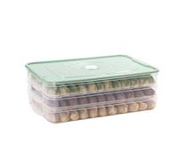 Contenitore multistrato per gnocchi da frigorifero con coperchio vassoio di conservazione degli alimenti per la custodia impilabile Organi di stoccaggio della cucina