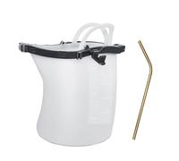 Contenitore multiuso in silicone per bevande, con cannuccia, per feste in spiaggia, escursioni, eventi sportivi, borsa per conservare il vino, 1 pezzo, Taglia unica, Bellezza di massa