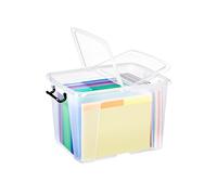 Contenitore multiuso con coperchio - 47,5x39,5x31,5 cm - 40 L - PPL - trasparente - Strata